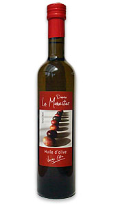 Bouteille d'huile d'olive mono-variétale vierge extra de Provence